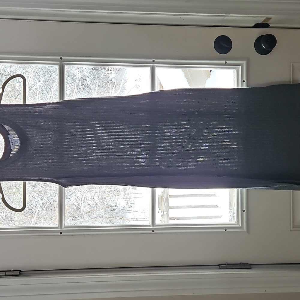 Nine West Gray Ribbed Knit Dress